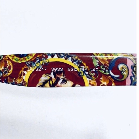 Dolce & Gabbana Black/Gold Cats Eye Glasses Italy DG3247 3033 53 16 140 - Picture 4 of 16